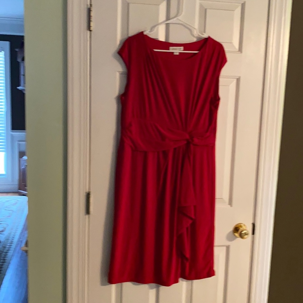 Cinched dress.